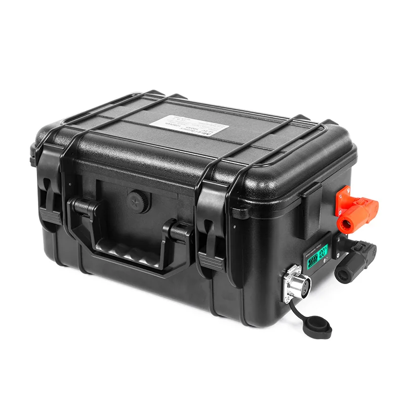 12.8V portable LiFePO4 battery front view